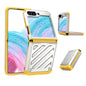 2 in 1 Color Contrast TPU Hybrid PC Phone Case, For Samsung Galaxy Z Flip6 / Flip7 FE, For Samsung Galaxy Z Flip5, For Samsung Galaxy Z Flip4 5G, For Samsung Galaxy Z Flip3 5G
