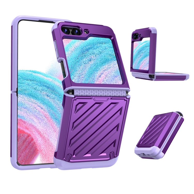 2 in 1 Color Contrast TPU Hybrid PC Phone Case, For Samsung Galaxy Z Flip6 / Flip7 FE, For Samsung Galaxy Z Flip5, For Samsung Galaxy Z Flip4 5G, For Samsung Galaxy Z Flip3 5G