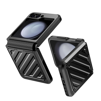 2 in 1 Color Contrast TPU Hybrid PC Phone Case, For Samsung Galaxy Z Flip6 / Flip7 FE, For Samsung Galaxy Z Flip5, For Samsung Galaxy Z Flip4 5G, For Samsung Galaxy Z Flip3 5G