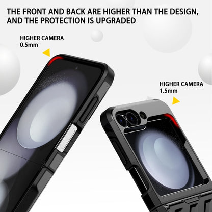 2 in 1 Color Contrast TPU Hybrid PC Phone Case, For Samsung Galaxy Z Flip6 / Flip7 FE, For Samsung Galaxy Z Flip5, For Samsung Galaxy Z Flip4 5G, For Samsung Galaxy Z Flip3 5G