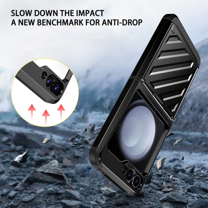 2 in 1 Color Contrast TPU Hybrid PC Phone Case, For Samsung Galaxy Z Flip6 / Flip7 FE, For Samsung Galaxy Z Flip5, For Samsung Galaxy Z Flip4 5G, For Samsung Galaxy Z Flip3 5G