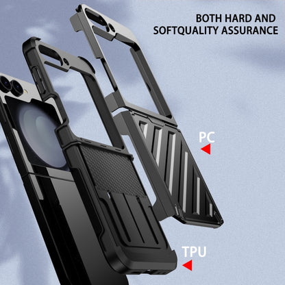 2 in 1 Color Contrast TPU Hybrid PC Phone Case, For Samsung Galaxy Z Flip6 / Flip7 FE, For Samsung Galaxy Z Flip5, For Samsung Galaxy Z Flip4 5G, For Samsung Galaxy Z Flip3 5G