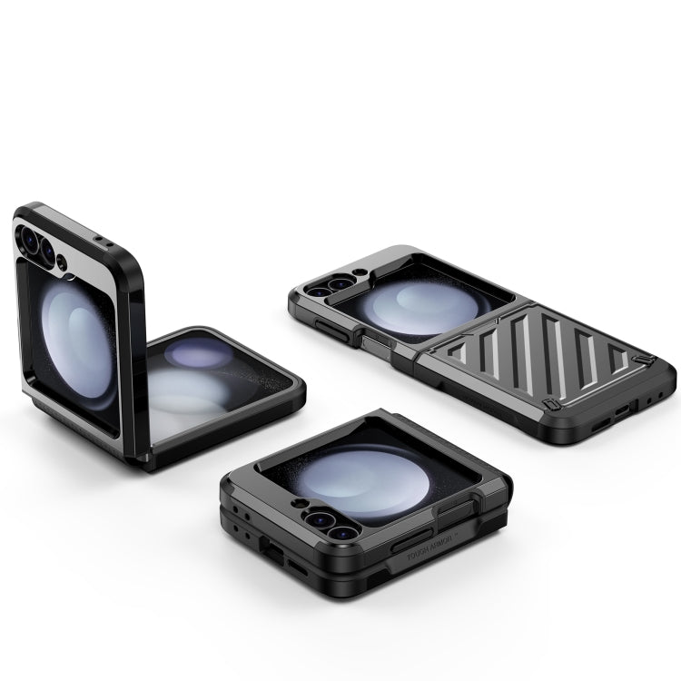 2 in 1 Color Contrast TPU Hybrid PC Phone Case, For Samsung Galaxy Z Flip6 / Flip7 FE, For Samsung Galaxy Z Flip5, For Samsung Galaxy Z Flip4 5G, For Samsung Galaxy Z Flip3 5G