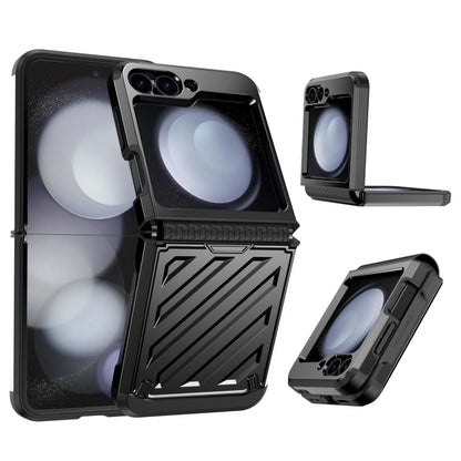 2 in 1 Color Contrast TPU Hybrid PC Phone Case, For Samsung Galaxy Z Flip6 / Flip7 FE, For Samsung Galaxy Z Flip4 5G, For Samsung Galaxy Z Flip3 5G