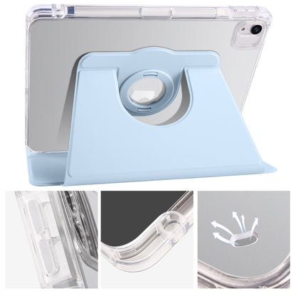 Clear Acrylic 360 Rotation Detachable Leather Tablet Case, For iPad Pro 11 2022 / Air 10.9 2022