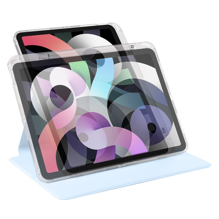 Clear Acrylic 360 Rotation Detachable Leather Tablet Case, For iPad Pro 11 2022 / Air 10.9 2022