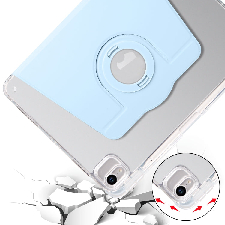 Clear Acrylic 360 Rotation Detachable Leather Tablet Case, For iPad Pro 11 2022 / Air 10.9 2022