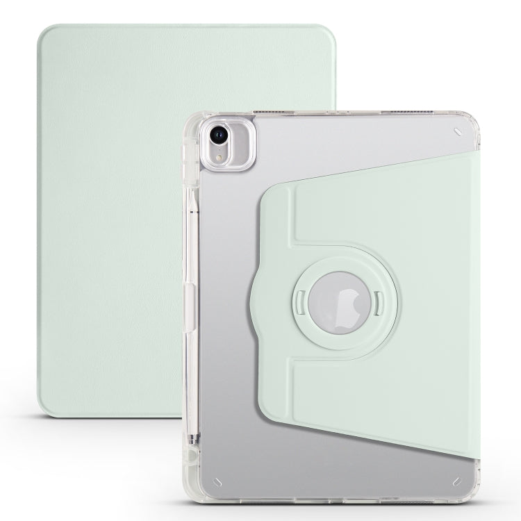 Clear Acrylic 360 Rotation Detachable Leather Tablet Case, For iPad Pro 11 2022 / Air 10.9 2022