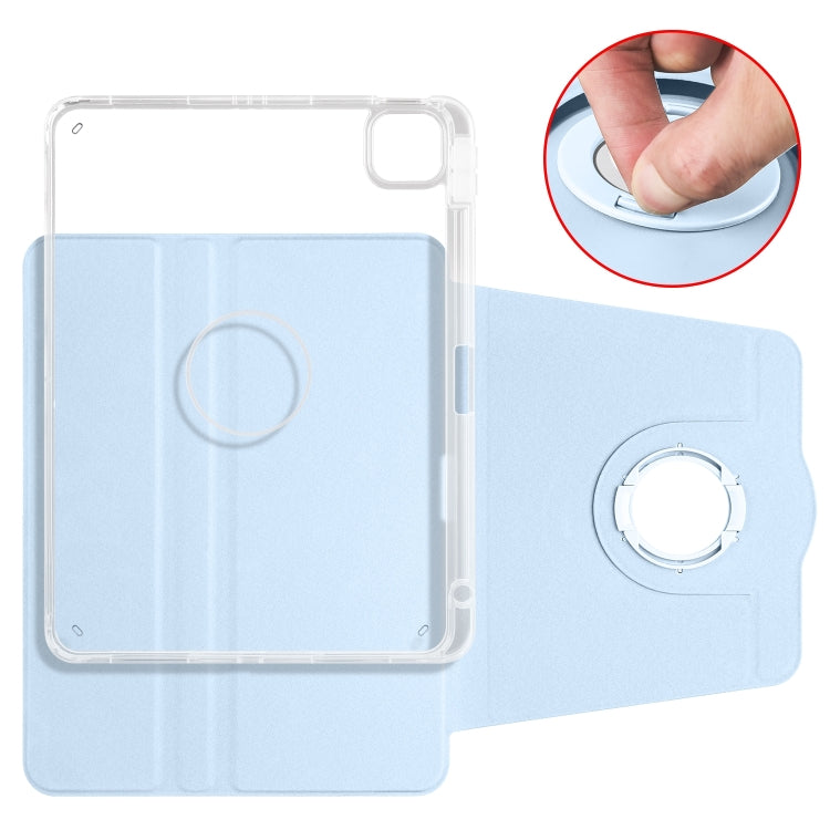 Clear Acrylic 360 Rotation Detachable Leather Tablet Case, For iPad Air 13 2026 / 2025 / 2024, For iPad Air 11 2026 / 2025 / 2024, For iPad Pro 13 2025 / 2024, For iPad Pro 11 2025 / 2024