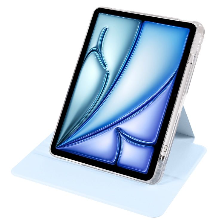 Clear Acrylic 360 Rotation Detachable Leather Tablet Case, For iPad Air 13 2026 / 2025 / 2024, For iPad Air 11 2026 / 2025 / 2024, For iPad Pro 13 2025 / 2024, For iPad Pro 11 2025 / 2024
