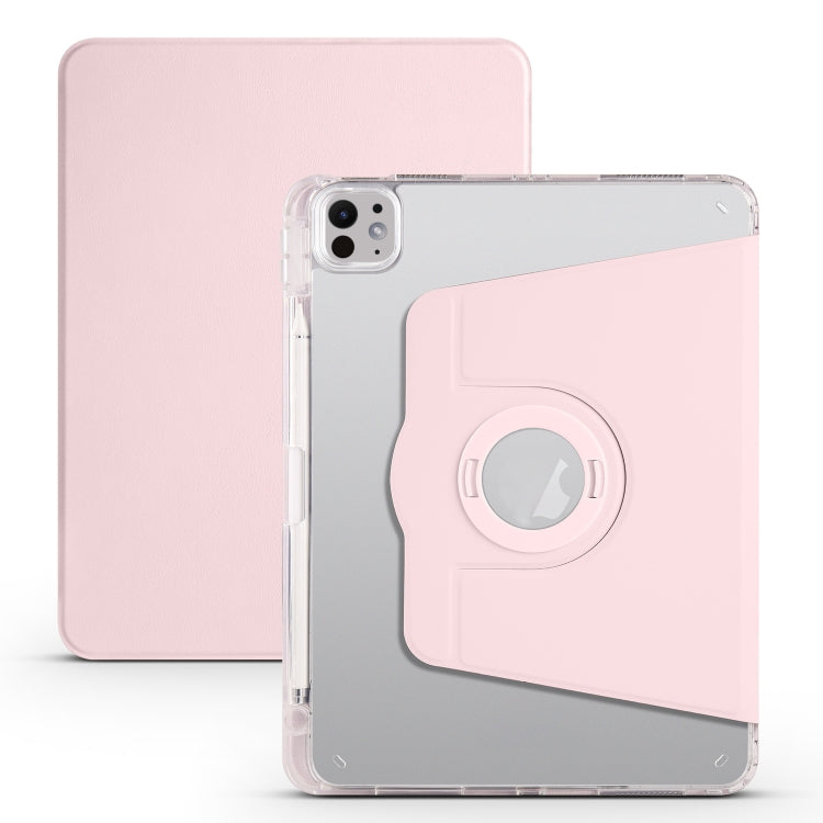 Clear Acrylic 360 Rotation Detachable Leather Tablet Case, For iPad Air 13 2026 / 2025 / 2024, For iPad Air 11 2026 / 2025 / 2024, For iPad Pro 13 2025 / 2024, For iPad Pro 11 2025 / 2024