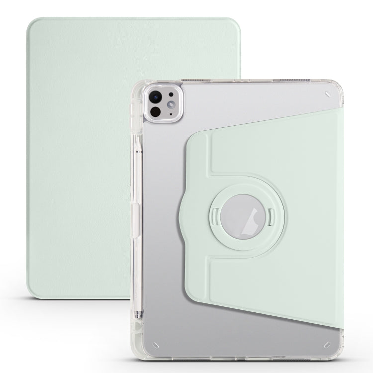 Clear Acrylic 360 Rotation Detachable Leather Tablet Case, For iPad Air 13 2026 / 2025 / 2024, For iPad Air 11 2026 / 2025 / 2024, For iPad Pro 13 2025 / 2024, For iPad Pro 11 2025 / 2024