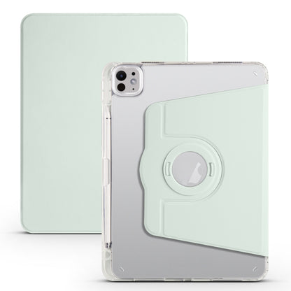 Clear Acrylic 360 Rotation Detachable Leather Tablet Case, For iPad Air 13 2026 / 2025 / 2024, For iPad Air 11 2026 / 2025 / 2024, For iPad Pro 13 2025 / 2024, For iPad Pro 11 2025 / 2024