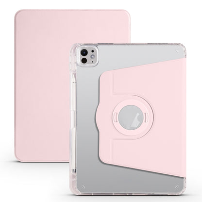 Clear Acrylic 360 Rotation Detachable Leather Tablet Case, For iPad Air 13 2026 / 2025 / 2024, For iPad Air 11 2026 / 2025 / 2024, For iPad Pro 13 2025 / 2024, For iPad Pro 11 2025 / 2024