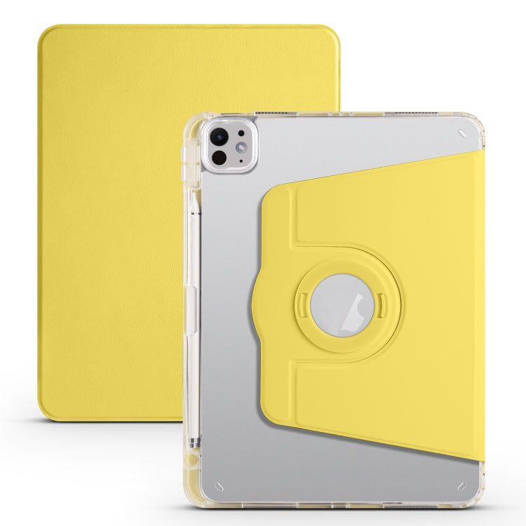 Clear Acrylic 360 Rotation Detachable Leather Tablet Case, For iPad Air 13 2026 / 2025 / 2024, For iPad Air 11 2026 / 2025 / 2024, For iPad Pro 13 2025 / 2024, For iPad Pro 11 2025 / 2024