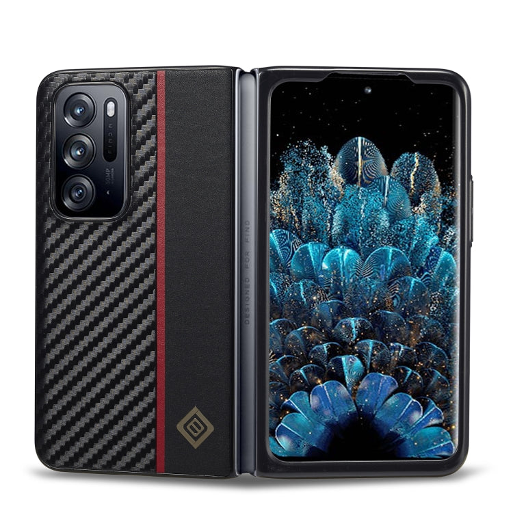 LC.IMEEKE 3 in 1 Carbon Fiber Texture Shockproof Phone Case