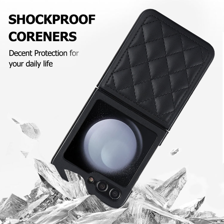 Rhombic Microfiber Folding Phone Case