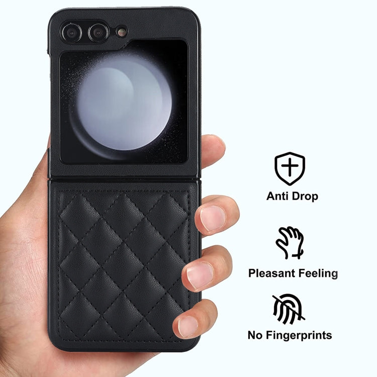 Rhombic Microfiber Folding Phone Case