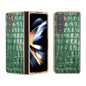 Crocodile Texture Genuine Leather Electroplating Phone Case, For Samsung Galaxy S23 FE 5G, For Samsung Galaxy Z Fold5, For Samsung Galaxy Z Flip5