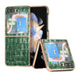 Crocodile Texture Genuine Leather Electroplating Phone Case, For Samsung Galaxy S23 FE 5G, For Samsung Galaxy Z Fold5, For Samsung Galaxy Z Flip5
