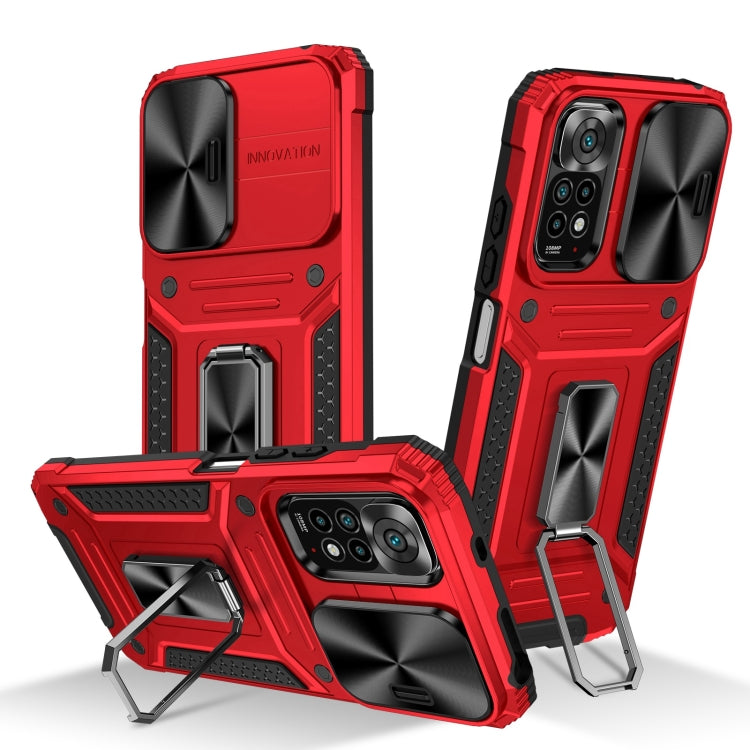 Camshield Robot TPU Hybrid PC Phone Case, For Redmi Note 12 4G / 5G Global, For Redmi Note 12 Pro Global, For Redmi Note 11 Pro 4G / 5G Global, For Redmi Note 11S Global