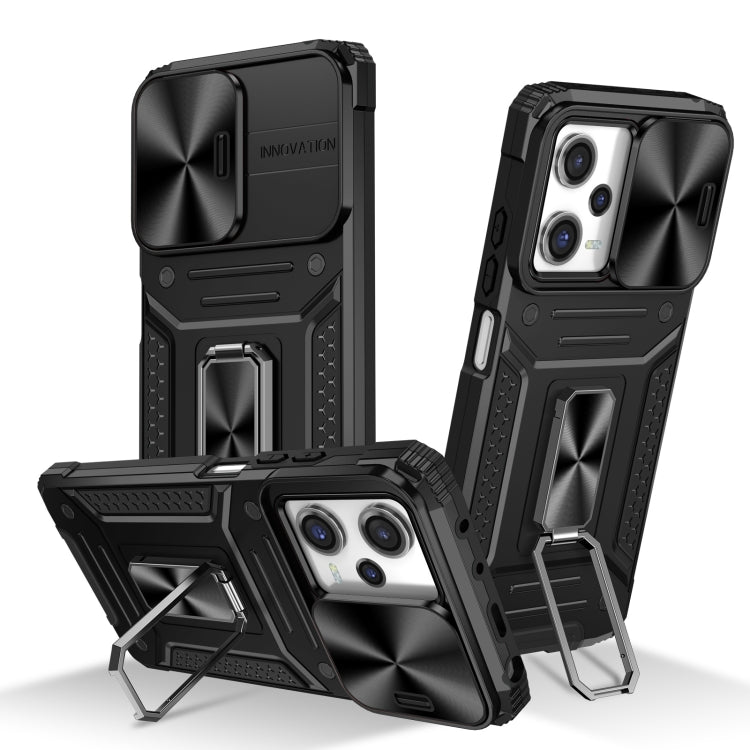 Camshield Robot TPU Hybrid PC Phone Case, For Redmi Note 12 4G / 5G Global, For Redmi Note 12 Pro Global, For Redmi Note 11 Pro 4G / 5G Global, For Redmi Note 11S Global