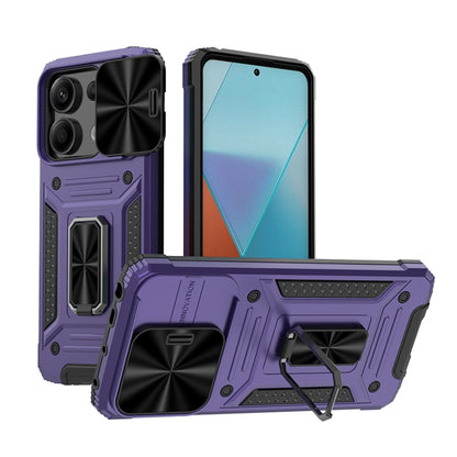 Camshield Robot TPU Hybrid PC Phone Case, For Xiaomi Redmi K70E 5G, For Xiaomi Redmi Note 13 5G, For Xiaomi Redmi Note 13 Pro 5G, For Xiaomi Redmi K60 Ultra