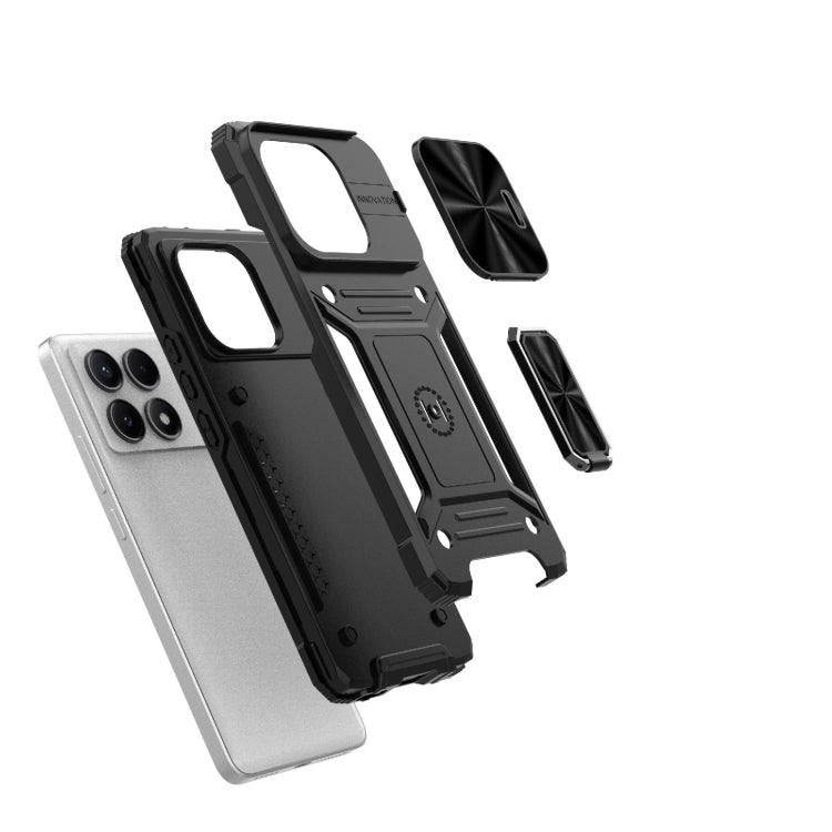 Camshield Robot TPU Hybrid PC Phone Case, For Xiaomi Redmi K70E 5G, For Xiaomi Redmi Note 13 5G, For Xiaomi Redmi Note 13 Pro 5G, For Xiaomi Redmi K60 Ultra