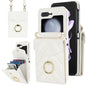 V-shaped RFID Card Slot Phone Case with Ring Holder