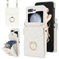 Diamond Lattice RFID Card Slot Phone Case with Ring Holder