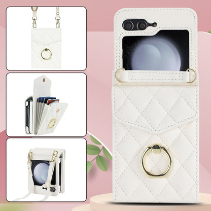 Diamond Lattice RFID Card Slot Phone Case with Ring Holder