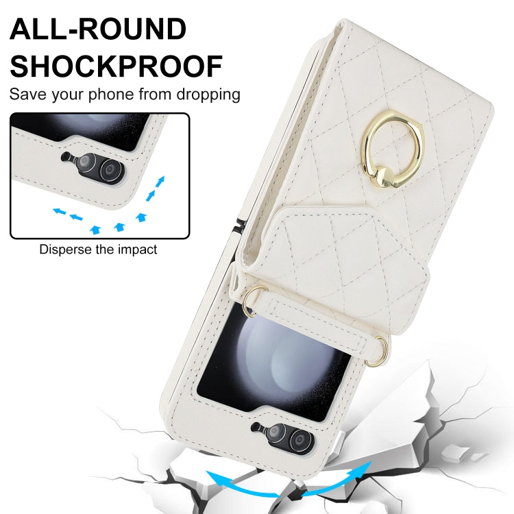 Diamond Lattice RFID Card Slot Phone Case with Ring Holder