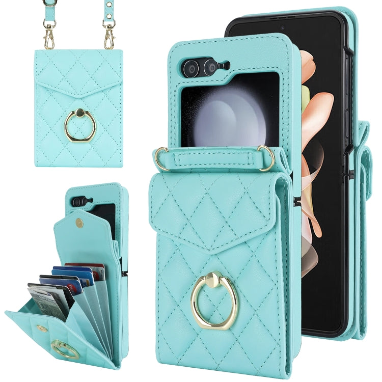 Diamond Lattice RFID Card Slot Phone Case with Ring Holder