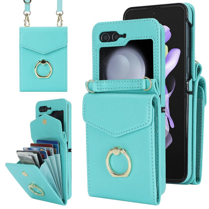 Litchi Texture RFID Card Slot Phone Case with Ring Holder