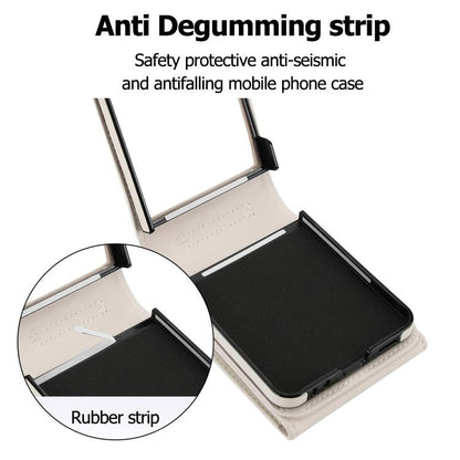 Litchi Texture RFID Card Slot Phone Case with Ring Holder, For Samsung Galaxy Z Flip7 5G, For Samsung Galaxy Z Flip6 / Flip7 FE, For Samsung Galaxy Z Flip5, For Samsung Galaxy Z Flip4