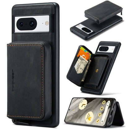 JEEHOOD Magnetic Zipper Wallet Phone Leather Case, For Google Pixel 8 Pro, For Google Pixel 8