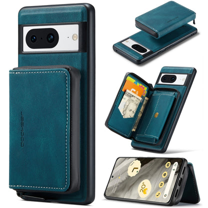 JEEHOOD Magnetic Zipper Wallet Phone Leather Case, For Google Pixel 8 Pro, For Google Pixel 8