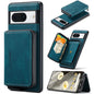 JEEHOOD Magnetic Zipper Wallet Phone Leather Case, For Google Pixel 8 Pro, For Google Pixel 8