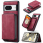 JEEHOOD Magnetic Zipper Wallet Phone Leather Case, For Google Pixel 8 Pro, For Google Pixel 8