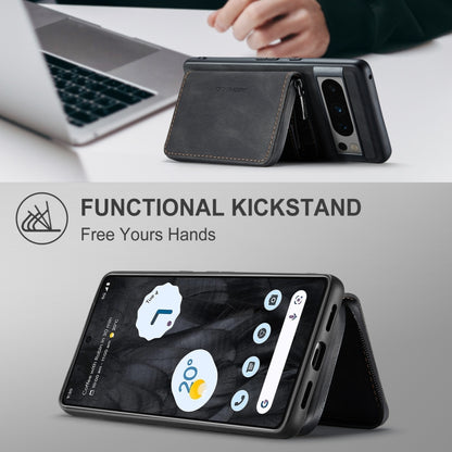 JEEHOOD Magnetic Zipper Wallet Phone Leather Case, For Google Pixel 8 Pro, For Google Pixel 8