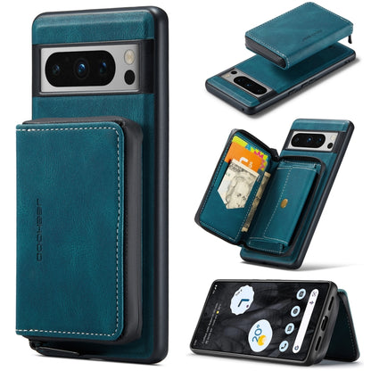 JEEHOOD Magnetic Zipper Wallet Phone Leather Case, For Google Pixel 8 Pro, For Google Pixel 8