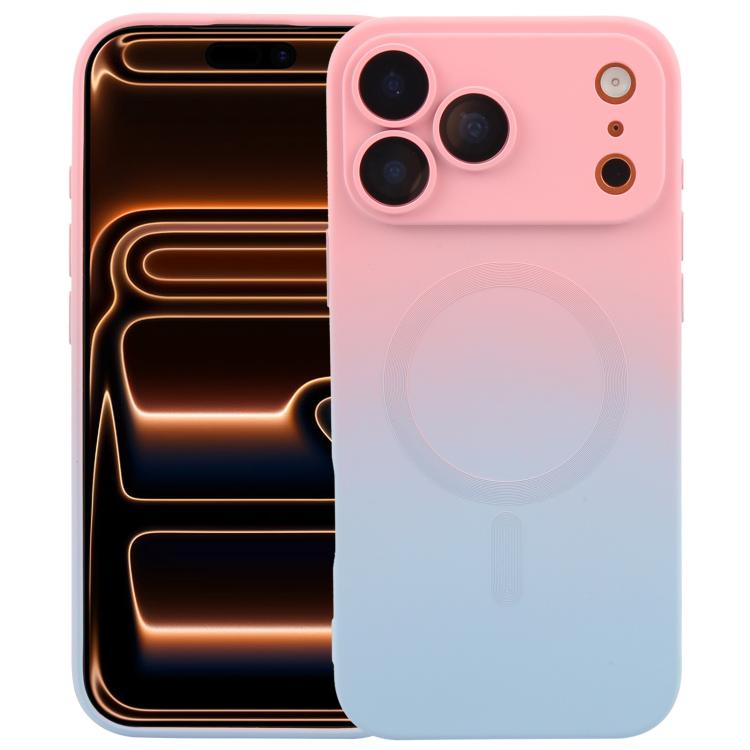 Liquid TPU Silicone Gradient MagSafe Phone Case, For iPhone 17e / 16e, For iPhone 17 Pro Max, For iPhone 17 Pro, For iPhone 17