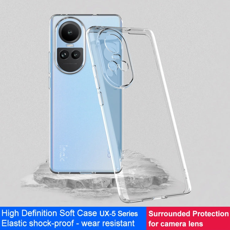 IMAK UX-5 Series Transparent TPU Phone Case, For OPPO Reno10 5G Global, For OPPO Reno10 Pro+ 5G Global
