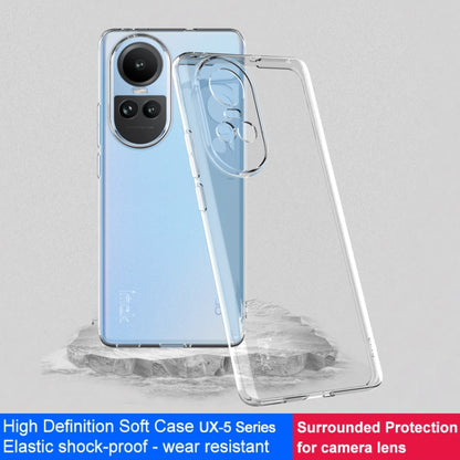 IMAK UX-5 Series Transparent TPU Phone Case, For OPPO Reno10 5G Global, For OPPO Reno10 Pro+ 5G Global
