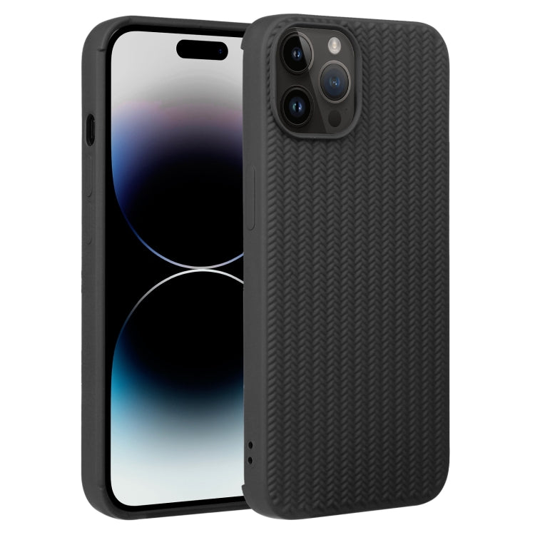Weave Texture Silicone Phone Case, For iPhone 15 Pro, For iPhone 15 Plus
