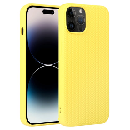 Weave Texture Silicone Phone Case, For iPhone 16, For iPhone 15 Pro Max
