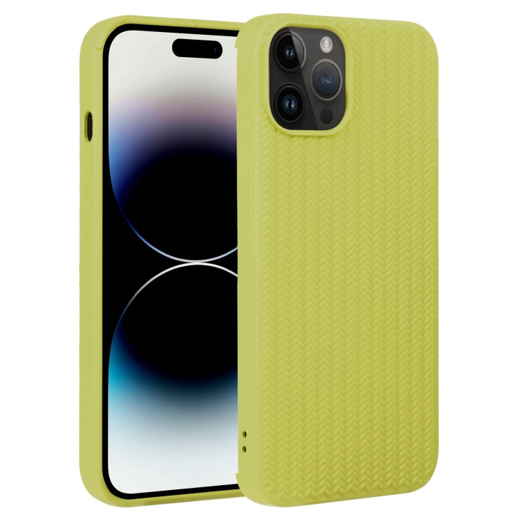 Weave Texture Silicone Phone Case, For iPhone 16, For iPhone 15 Pro Max