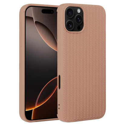 Weave Texture Silicone Phone Case, For iPhone 16e, For iPhone 16 Pro Max
