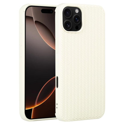 Weave Texture Silicone Phone Case, For iPhone 16e, For iPhone 16 Pro Max