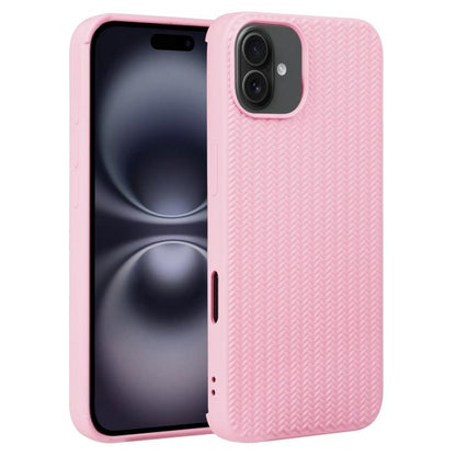 Weave Texture Silicone Phone Case, For iPhone 16 Pro, For iPhone 16 Plus